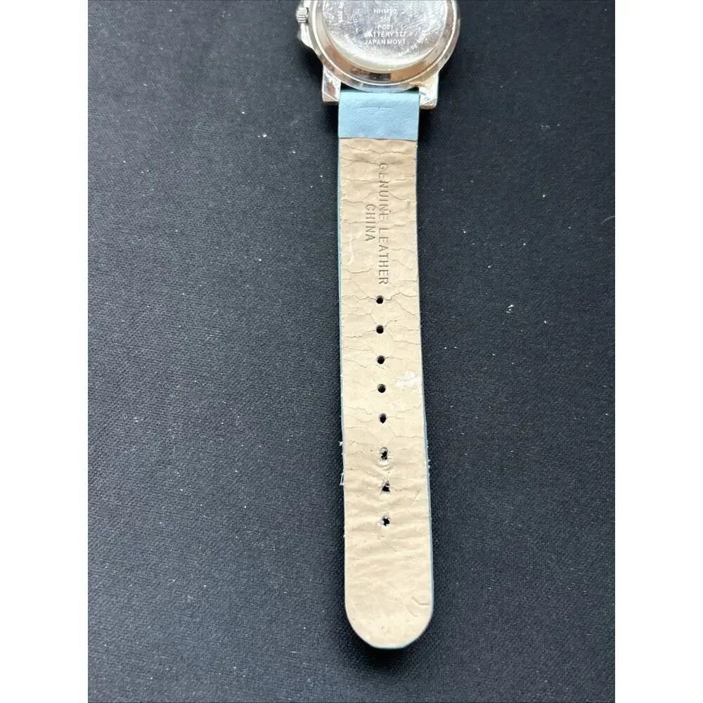 Disney Hannah Montana Silver Tone Blue Band Kids Watch